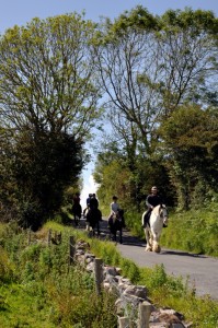 Trail riding Carrowholly Stables